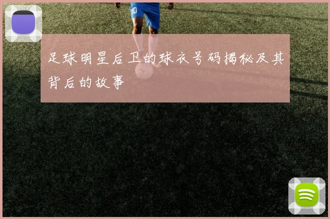 足球明星后卫的球衣号码揭秘及其背后的故事